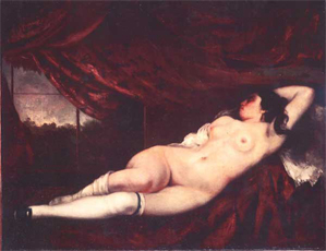 Femme Nue Couchée, 1862 recovered by the Commission for Art Recovery in Slovakia in 2005